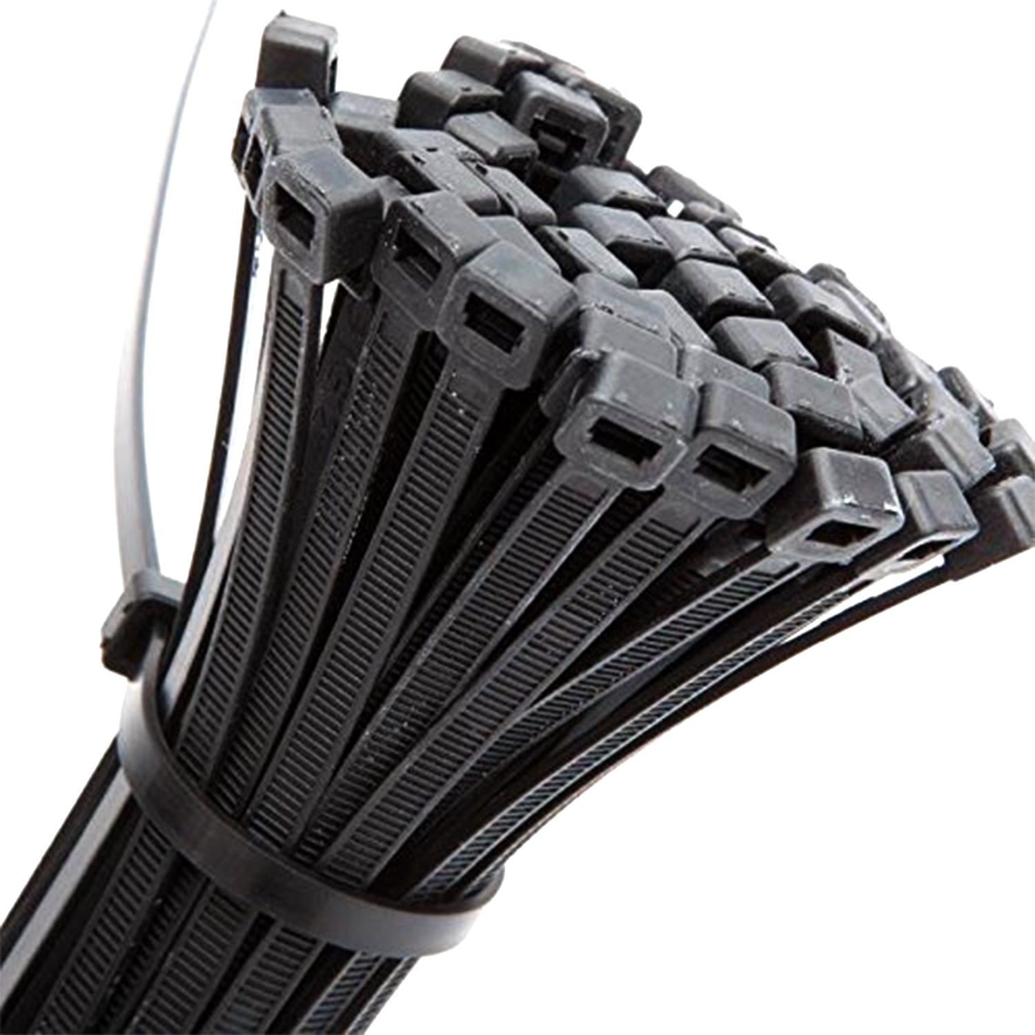 Heavy-duty black zip ties, 4 inches, pack of 100 Heavy-duty black zip ties, 4 inches, pack of 100
